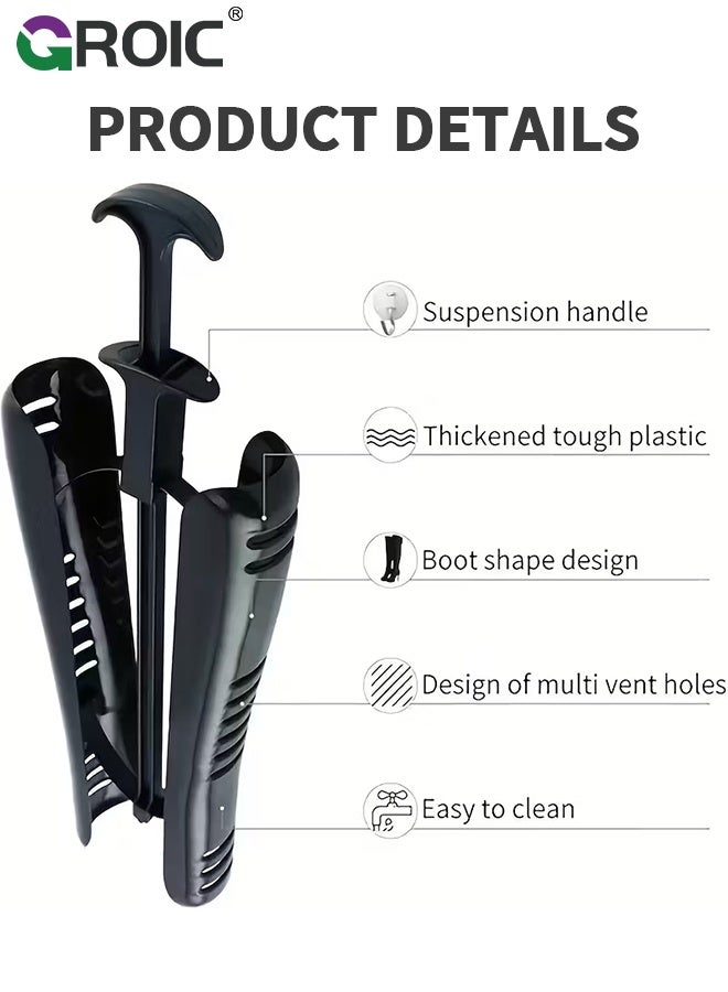 GROIC 2Pcs Boot Shapers, Great Support Inserts and Adjustable Shape Holders, Versatile Support Shoes Shaper Boots Expander with Handle, Thick Plastic Boot Calf Stretcher for Cowboy and Tall Boots Outdoor Camping - Image 5